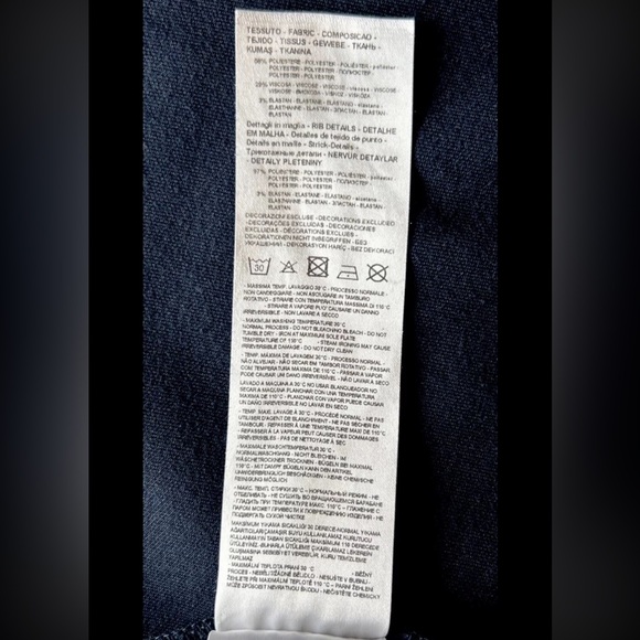 ARMANI EXCHANGE black pullover fleece sweatshirt relaxed fit Sz small - Picture 6 of 9